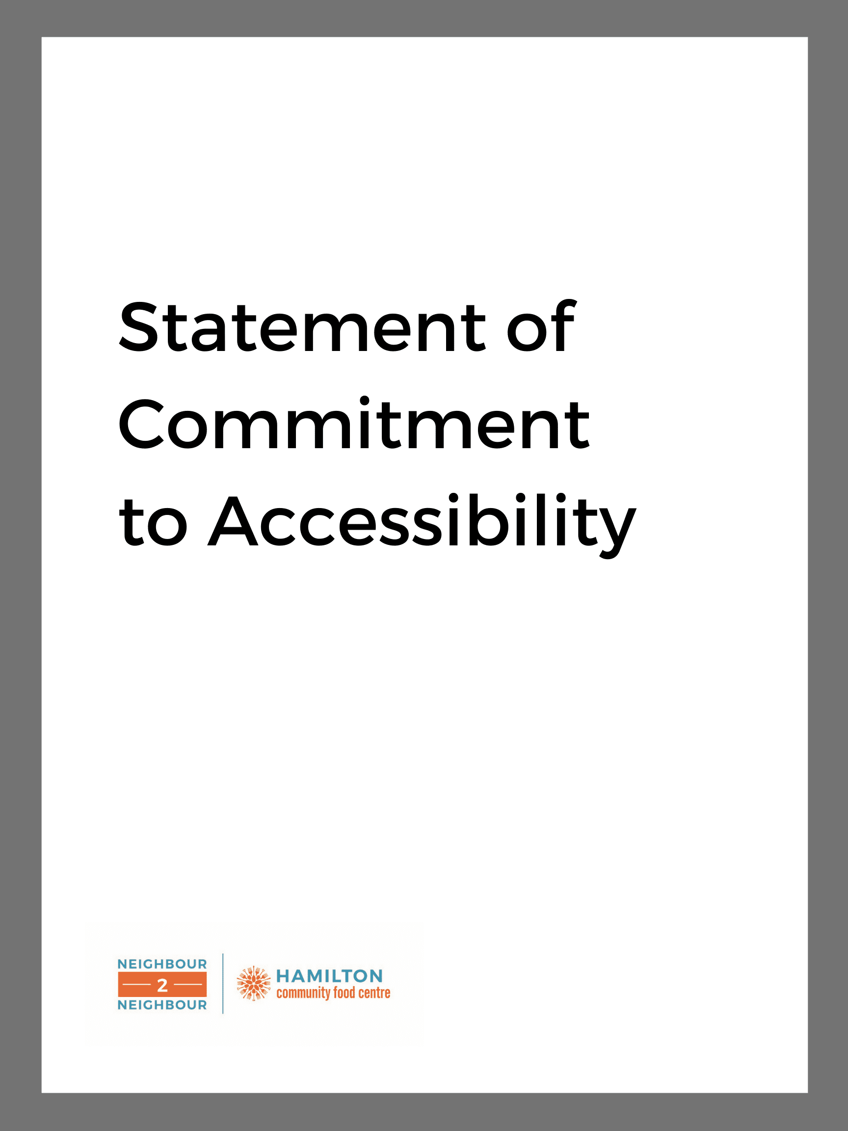 document image: statement of Commitment to Accessibility