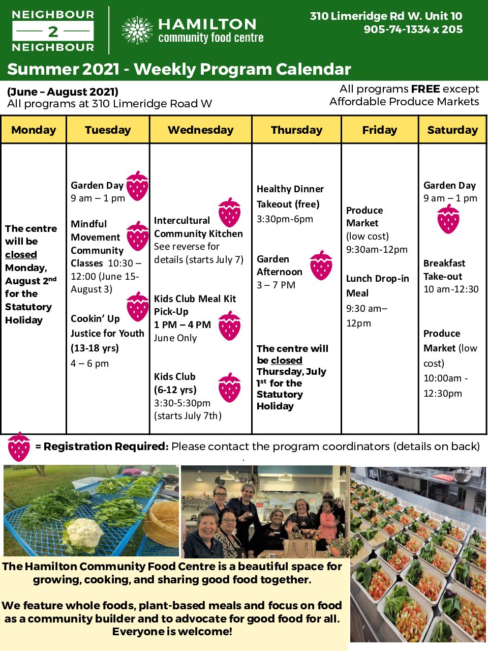 Spring-Summer 2021 CFC Program Calendar